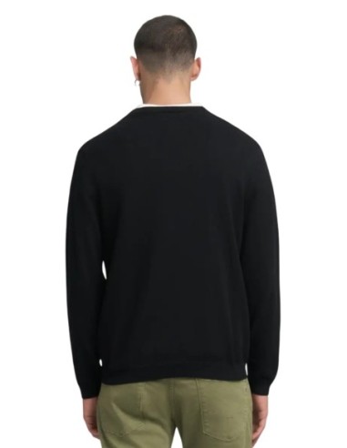 Replay Pull homme noir coton