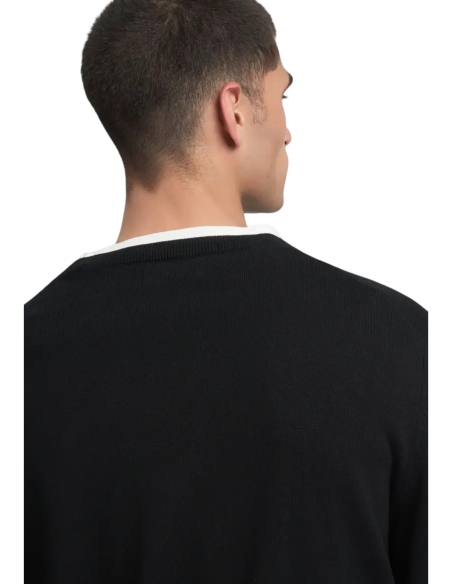 Replay Pull homme noir coton
