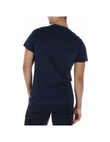 Superdry T-shirt homme bleu coton