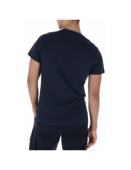 Superdry T-shirt homme bleu coton
