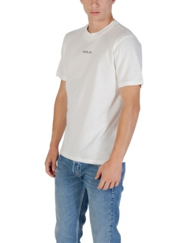Replay T-shirt homme blanc hiver