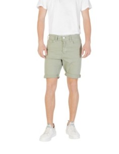 Replay Bermuda homme vert zippé