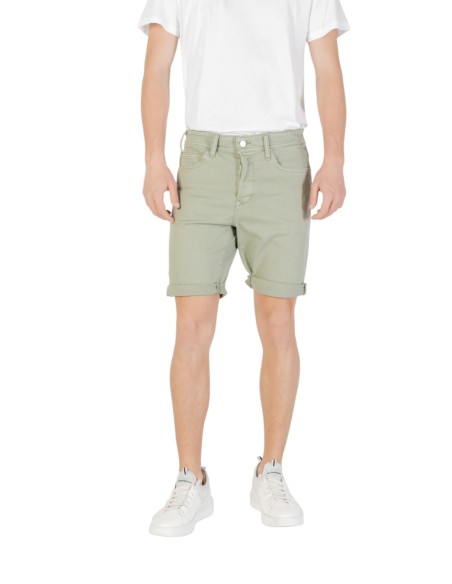 Replay Bermuda homme vert zippé