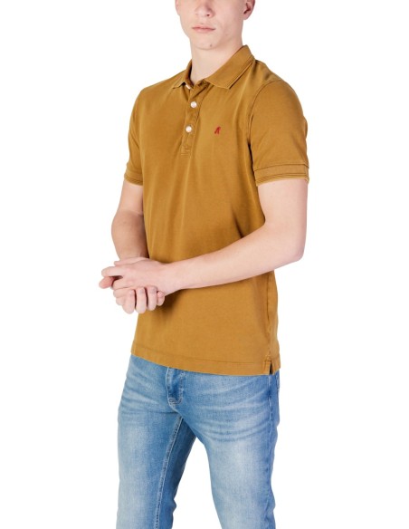 Replay Polo homme jaune coton