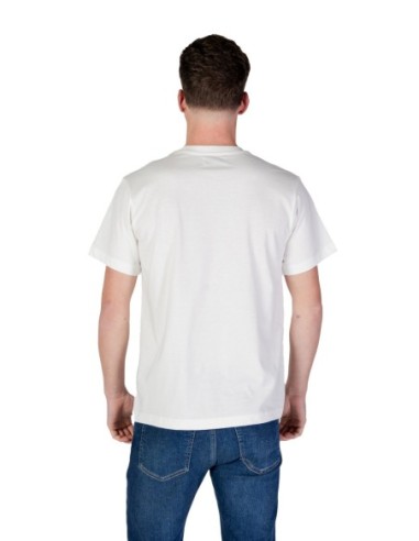 Replay T-shirt homme blanc imprimé