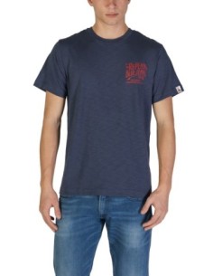 Replay T-shirt homme bleu coton
