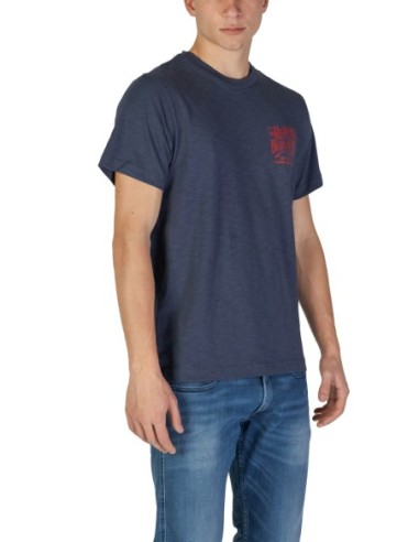 Replay T-shirt homme bleu coton