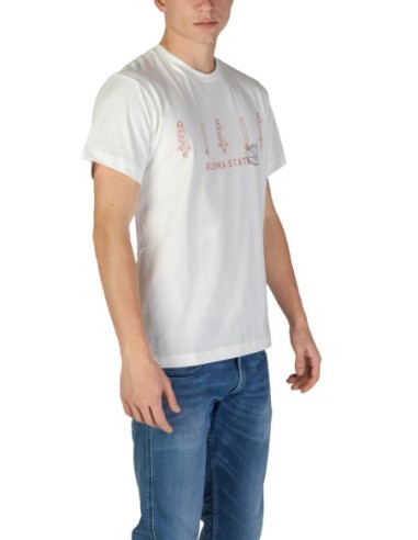 Replay T-shirt homme blanc coton