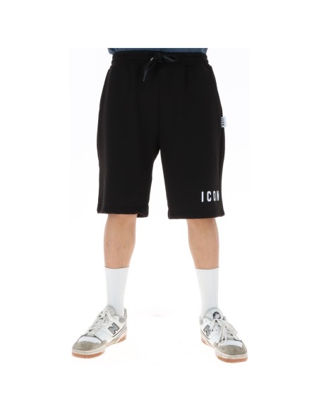Icon Bermuda homme noir lacets
