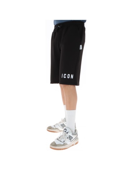 Icon Bermuda homme noir lacets