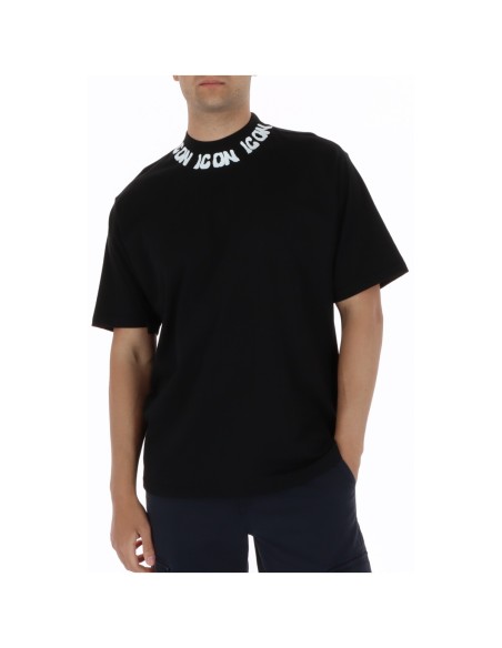 Icon T‑shirt homme noir imprimé