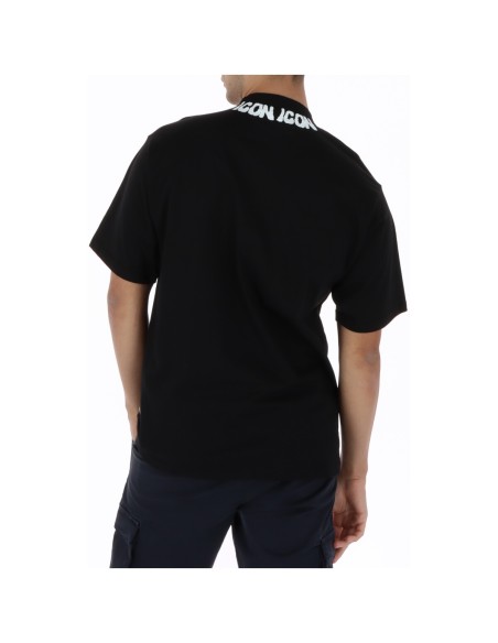 Icon T‑shirt homme noir imprimé