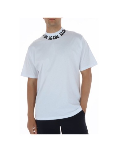 Icon T‑shirt homme blanc imprimé