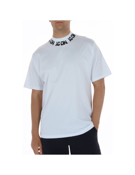 Icon T‑shirt homme blanc imprimé