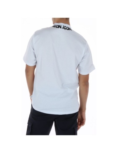 Icon T‑shirt homme blanc imprimé