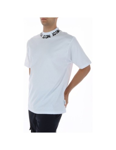 Icon T‑shirt homme blanc imprimé