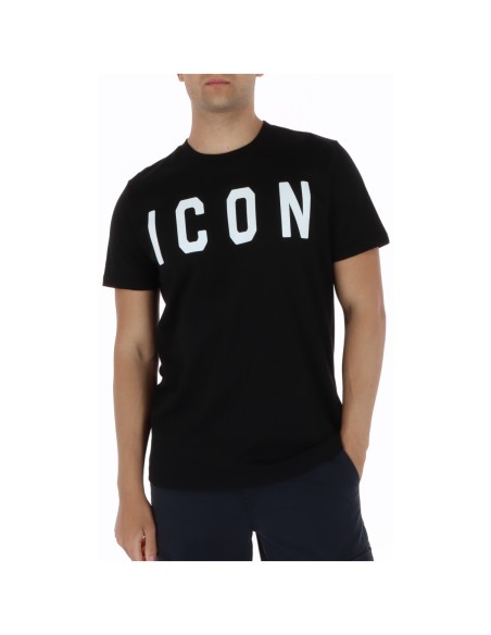 Icon T‑shirt homme noir coton