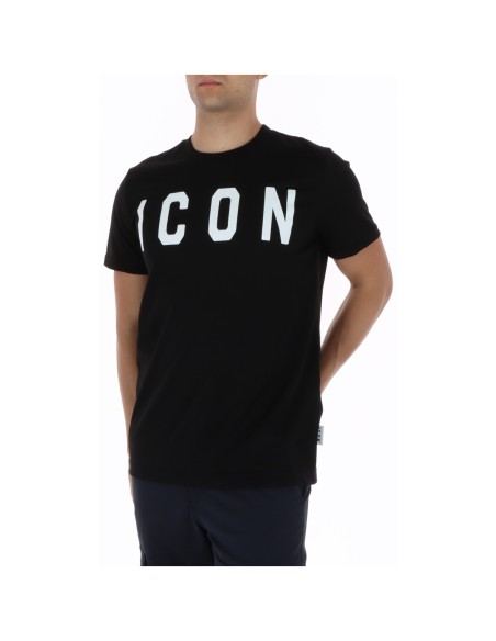 Icon T‑shirt homme noir coton