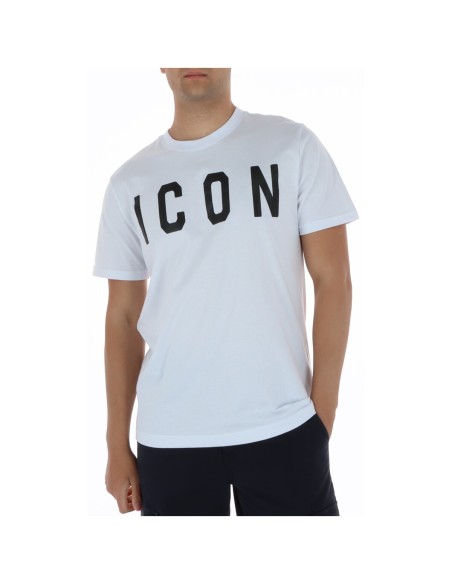 Icon T‑shirt homme blanc coton