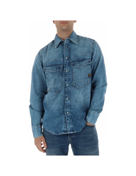 G‑Star Chemise homme bleue