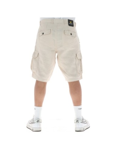 Lyle & Scott Bermuda homme lin beige