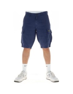 Lyle & Scott Bermuda homme lin bleu
