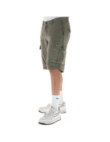 Lyle & Scott Bermuda homme lin vert