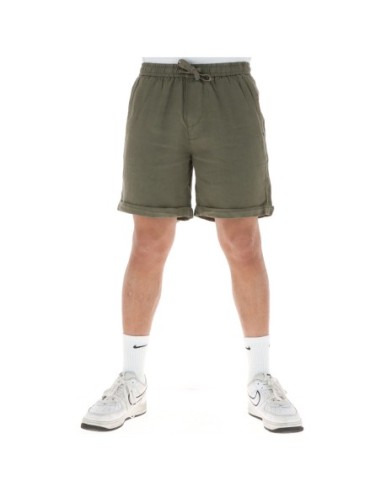 Lyle & Scott Bermuda homme lin lacets vert