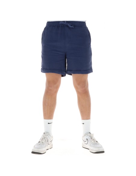 Lyle & Scott Bermuda homme lin bleu lacets