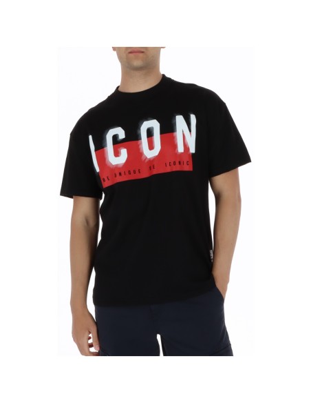Icon T‑shirt homme noir IUT041