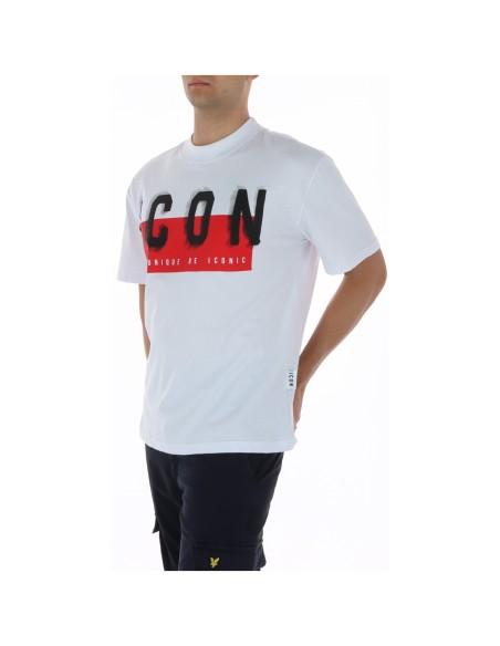 Icon T‑shirt homme blanc coton