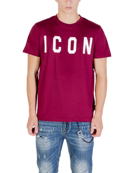 Icon T‑shirt homme bordeaux