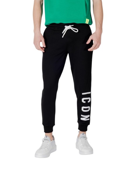 Icon Pantalon homme noir rayé