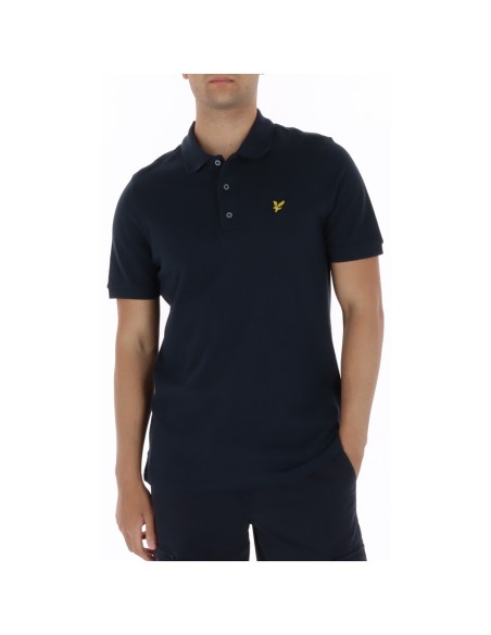 Lyle & Scott Polo homme bleu coton