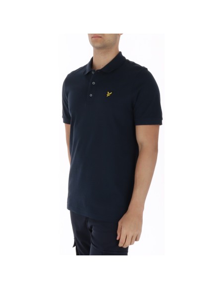 Lyle & Scott Polo homme bleu coton