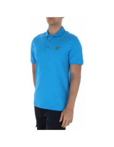 Lyle & Scott Polo homme bleu azur