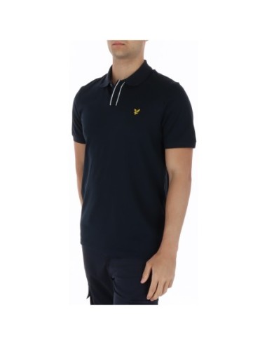Lyle & Scott Polo homme bleu classique