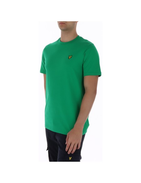 Lyle & Scott T-shirt homme vert coton