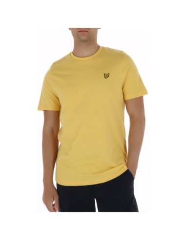 Lyle & Scott T-shirt homme jaune coton