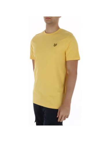 Lyle & Scott T-shirt homme jaune coton