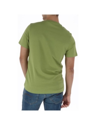 Lyle & Scott T-shirt homme vert coton