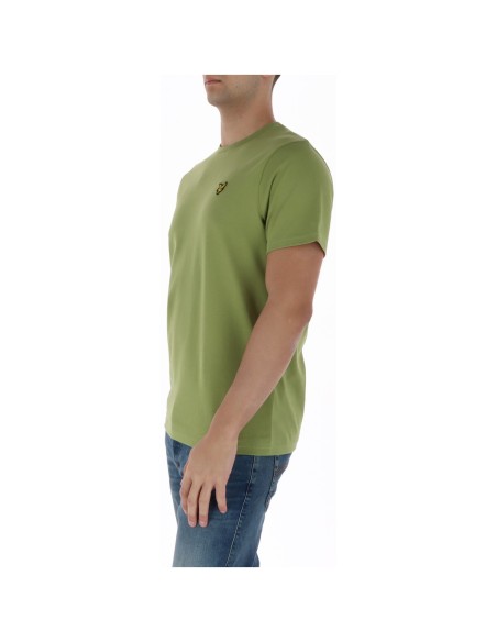 Lyle & Scott T-shirt homme vert coton