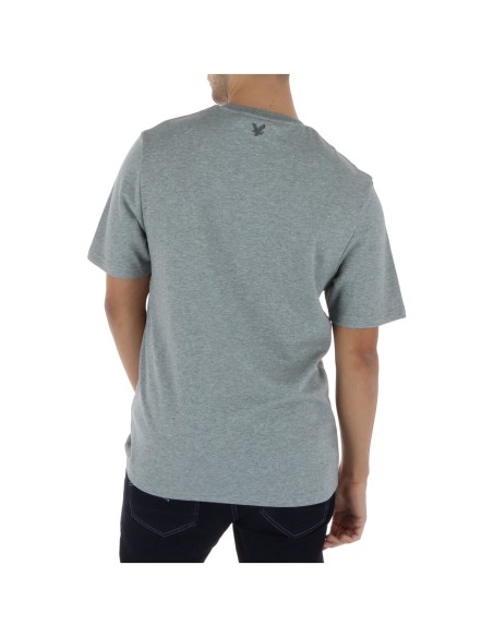 Lyle & Scott T-shirt homme gris hiver