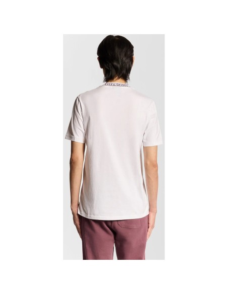 Lyle & Scott T-shirt homme blanc imprimé