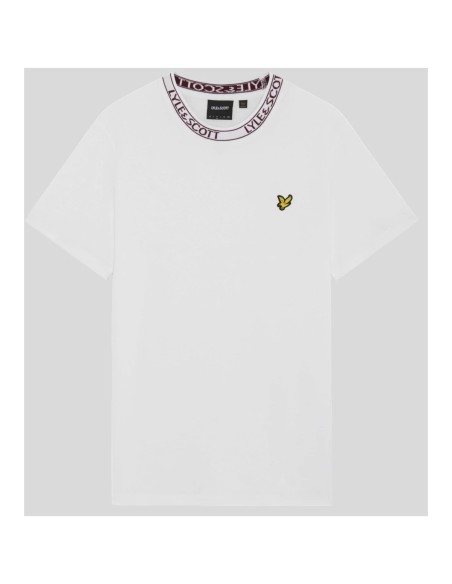 Lyle & Scott T-shirt homme blanc imprimé