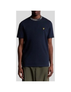 Lyle & Scott T-shirt homme bleu imprimé
