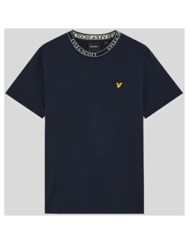 Lyle & Scott T-shirt homme bleu imprimé