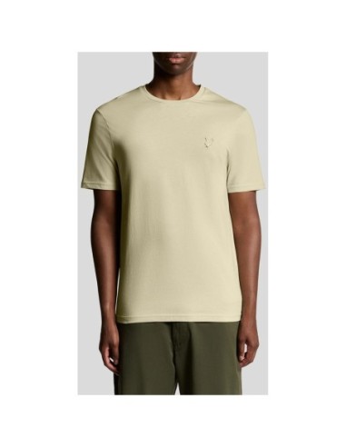 Lyle & Scott T-shirt homme beige hiver