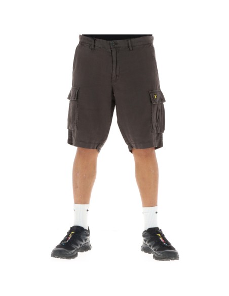 Lyle & Scott Bermuda homme gris lin