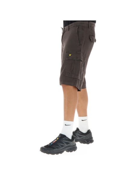 Lyle & Scott Bermuda homme gris lin